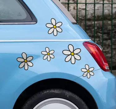 Adesivo per auto margherita - TenStickers