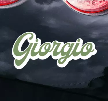 Adesivo auto Calligrafia vintage retrò scritte - TenStickers