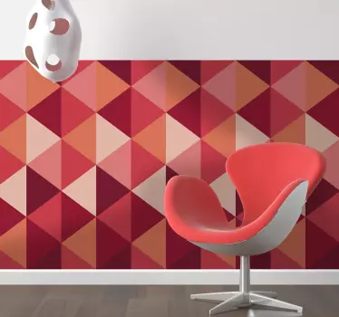 Adesivi 3D geometria a triangoli - TenStickers