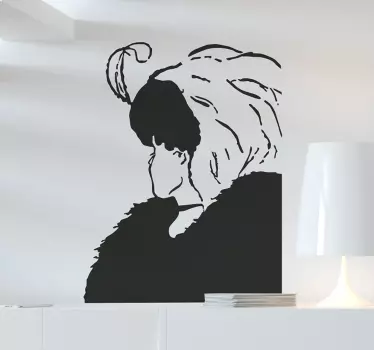 Adesivo decorativo donna anziana o giovane - TenStickers