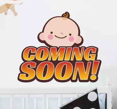 Adesivi bebè coming soon - TenStickers