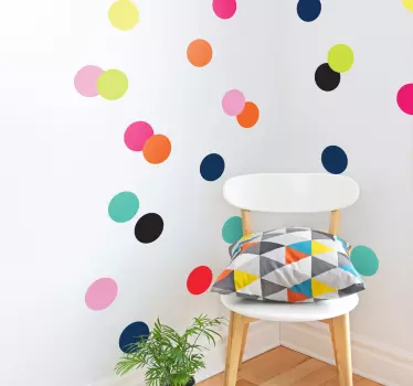 Adesivi cerchi di tutti i colori - TenStickers