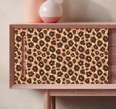 Carta adesiva per mobili motivo a pelle di leopardo - TenStickers