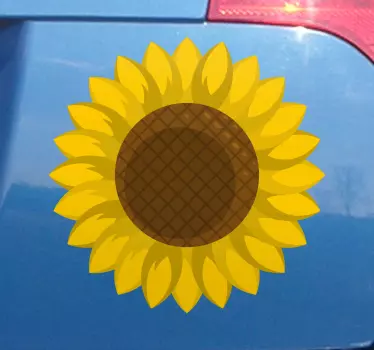 Adesivo auto Auto girasole - TenStickers