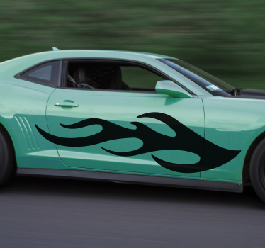 Adesivo auto Fiamme fresche - TenStickers
