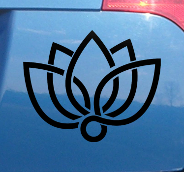 Adesivo auto Fiore di loto - TenStickers