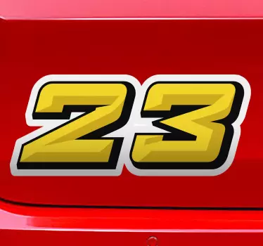 Adesivo di auto personalizzato macchina da corsa - TenStickers