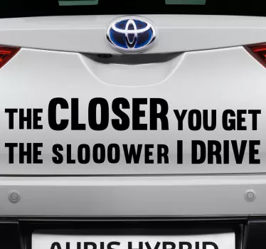 Adesivo per automobile vicinanza - TenStickers