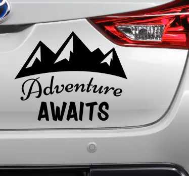 Adesivo avventura auto - TenStickers