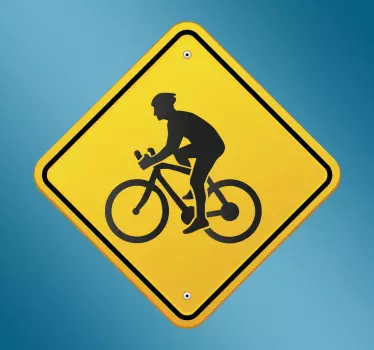 Adesivo avvertimento ciclisti - TenStickers