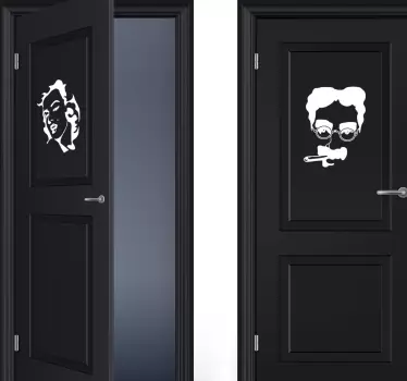 Adesivo murale rugby marilyn groucho - TenStickers