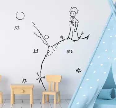 Adesivo bambini disegno Piccolo Principe - TenStickers