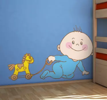 Adesivo bambini giocattolo cavallino - TenStickers