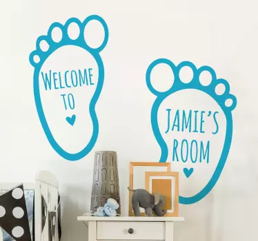 Adesivo bambini impronta piedini - TenStickers