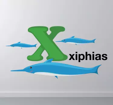 Adesivo bambini lettera X - TenStickers