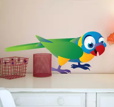 Adesivo bambini pappagallo - TenStickers