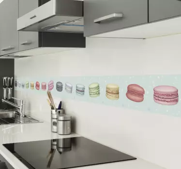Adesivo bordo amaretti multicolori - TenStickers