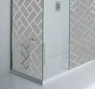 Adesivo box doccia figure geometriche - TenStickers