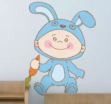 Adesivo cameretta costume bunny - TenStickers