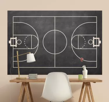Adesivo campo da basket - TenStickers