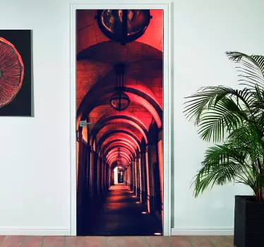 Adesivo per porta colonne di passaggio - TenStickers