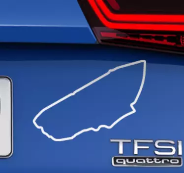 Adesivo circuito La Sarthe senza testo - TenStickers
