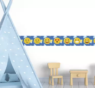 Adesivo con bordo emoji - TenStickers