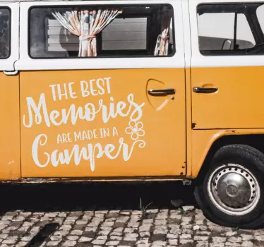 Adesivo per camper con scritta motivazionale - TenStickers