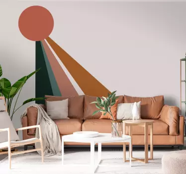 Adesivo con sole astratto - TenStickers