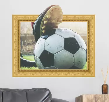 Adesivo cornice calcio 3d - TenStickers