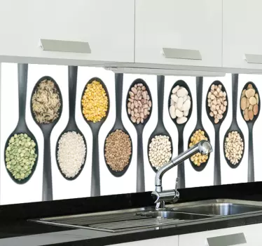 Adesivo cucchiai alimenti - TenStickers