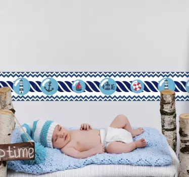 Adesivo da bordo per bambini marinaio - TenStickers