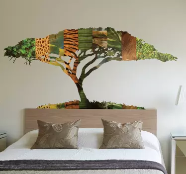 Adesivo murale differenti stili naturali - TenStickers