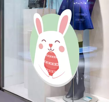 Adesivo decorativo coniglietto di pasqua - TenStickers