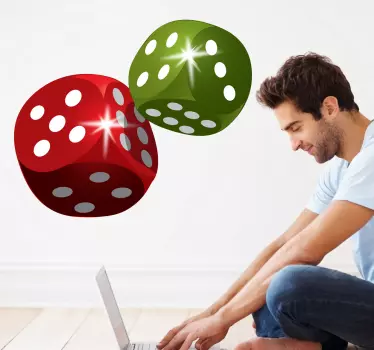 Adesivo decorativo dadi - TenStickers