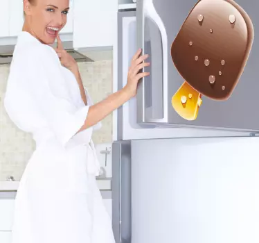 Adesivo decorativo gelato con cioccolato - TenStickers