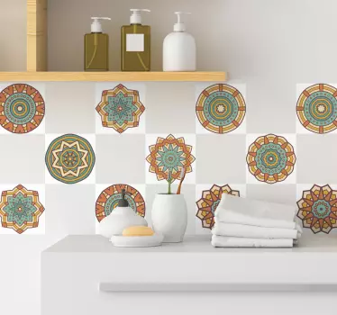Adesivo decorativo in tema caleidoscopico - TenStickers
