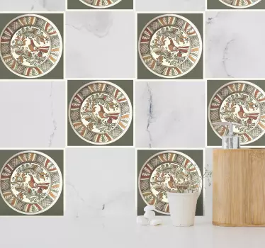 Adesivo decorativo motivo ornamentale circolare - TenStickers