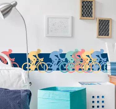 Adesivo decorativo orlatura ciclismo - TenStickers
