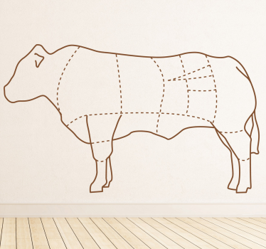 Adesivo decorativo parti bovino - TenStickers
