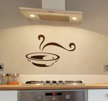 Adesivo decorativo piatto di minestra - TenStickers