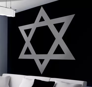 Adesivo decorativo Stella di David - TenStickers