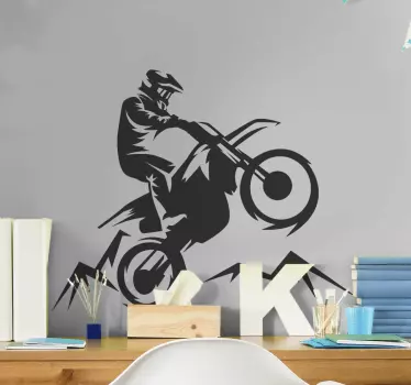 Adesivo di moto Motociclista - TenStickers