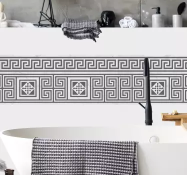 Adesivo fascia decorativa greca - TenStickers