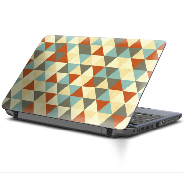 Adesivo per pc con triangoli colorati - TenStickers