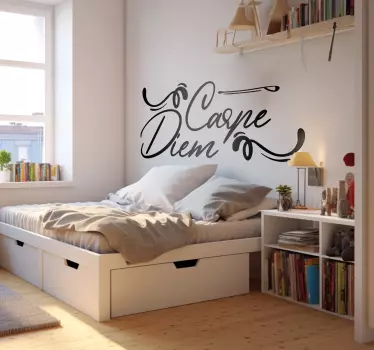 Adesivo frase autostima carpe diem - TenStickers