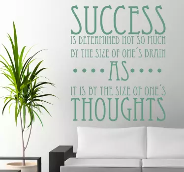 Adesivo frase motivaizionale Successo - TenStickers