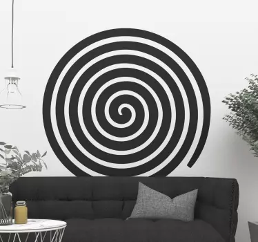 Adesivo geometrico composizione elemento spirale - TenStickers