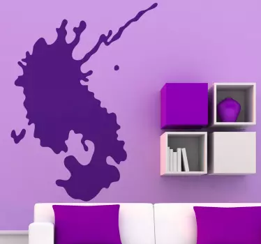Adesivo geometrico design a forma di splash - TenStickers