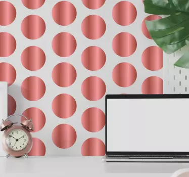 Adesivo geometrico design a motivi circolari - TenStickers